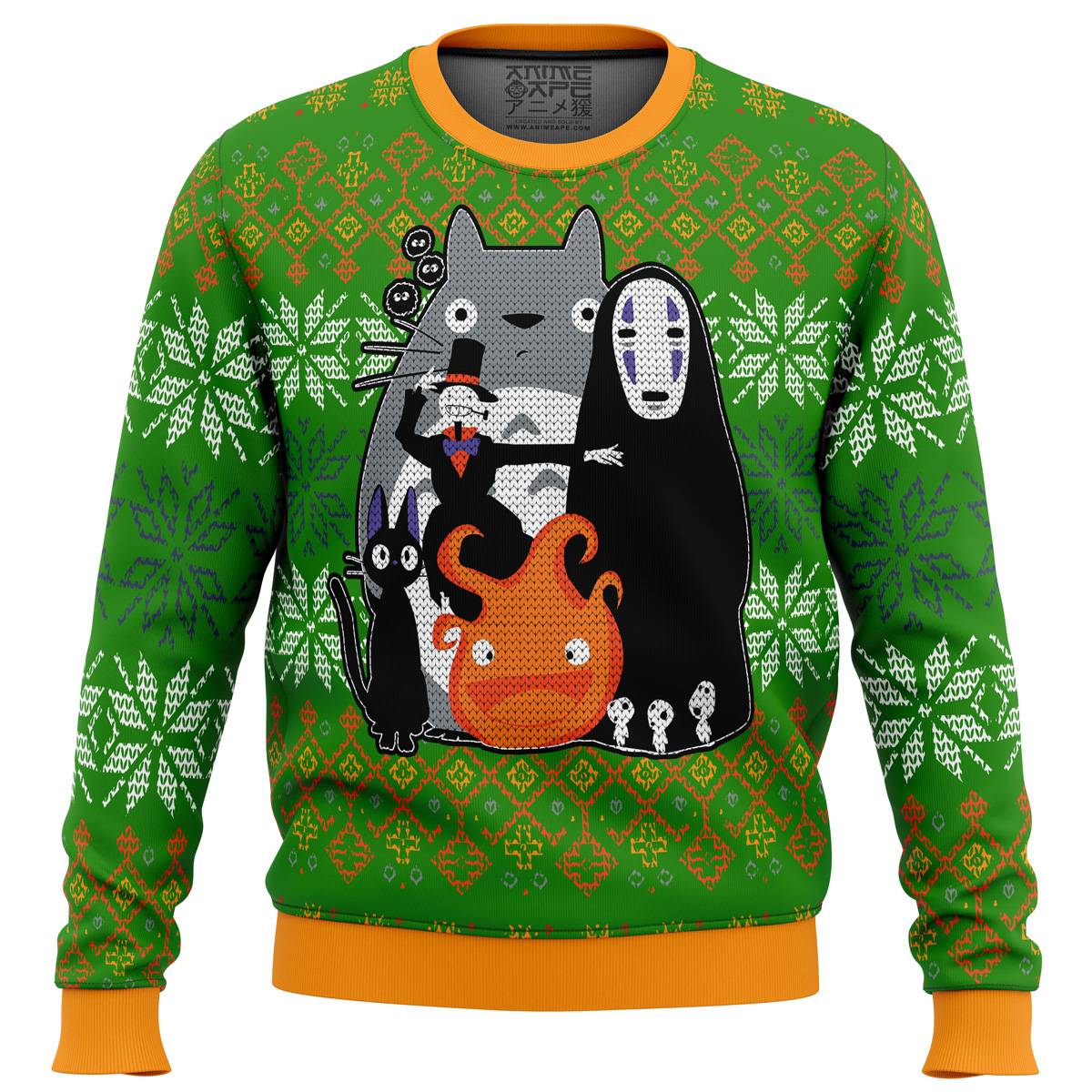 Studio Ghibli Miyazaki Squad Ugly Christmas Sweater Perfect And Unique Gifts For Adults Kids On Christmas