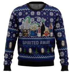 Studio Ghibli Spirited Away Squad Ugly Christmas Sweater Perfect And Unique Gifts For Adults Kids On Christmas