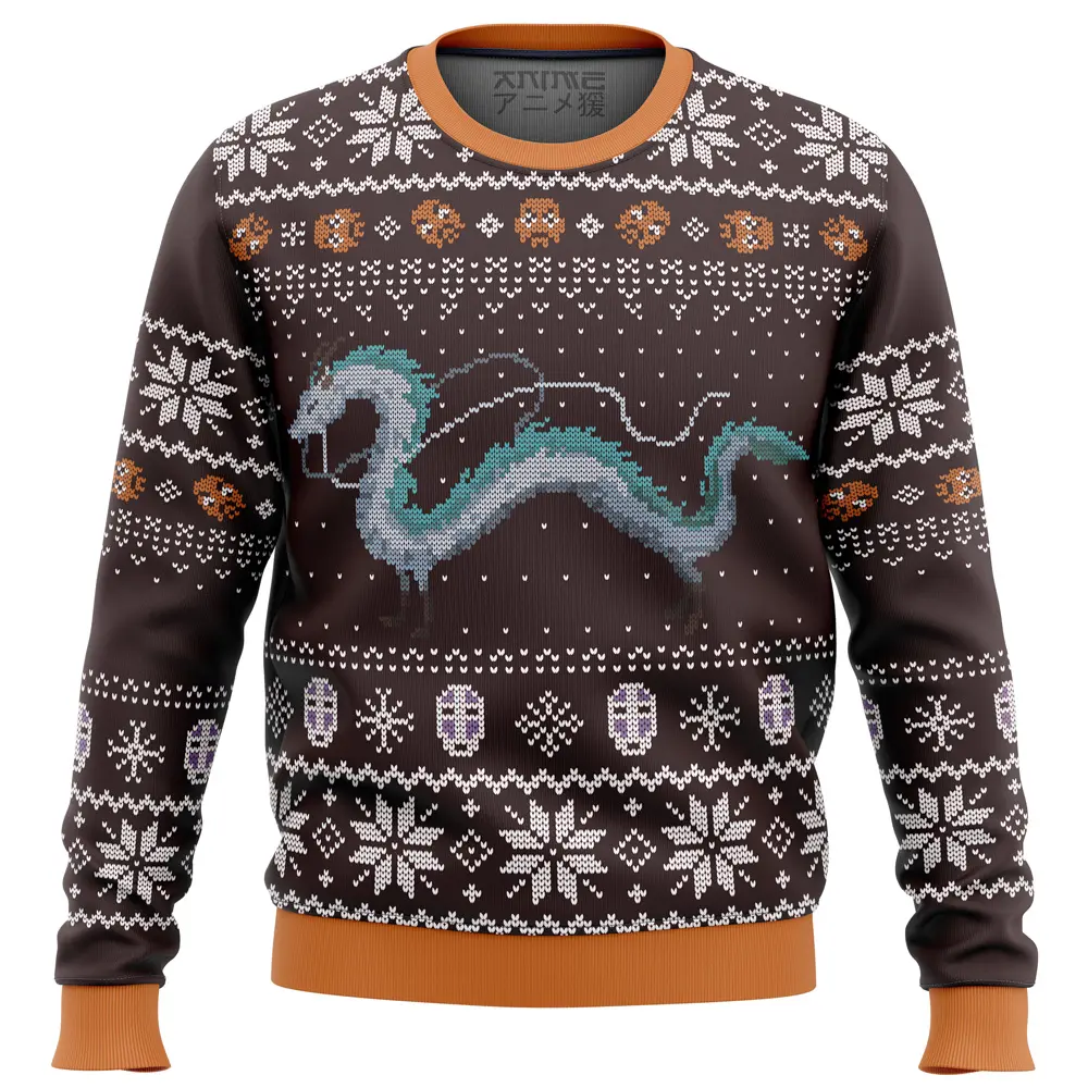Studio Ghibli Spirits Ugly Christmas Sweater Perfect And Unique Gifts For Adults Kids On Christmas