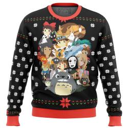 Studio Ghibli Xmas Main Ugly Christmas Sweater Perfect And Unique Gifts For Adults Kids On Christmas