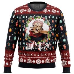 Sukuna Christmas Jujutsu Kaisen Ugly Christmas Sweater Perfect And Unique Gifts For Adults Kids On Christmas