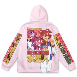 Anime Suletta Mercury Gundam Witch from Mercury Streetwear Hoodie Perfect And Unique Gifts For Otaku Anime Fans On Christmas