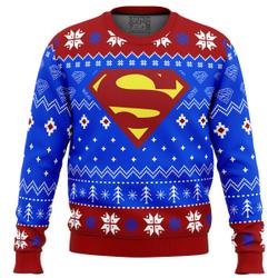 Super Heroes Superman Christmas Ugly Christmas Sweater Perfect And Unique Gifts For Adults Kids On Christmas