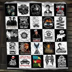 Movie Supernatural Lovers Fans Birthday Fleece Sherpa Blanket Perfect Gifts For Family On Christmas