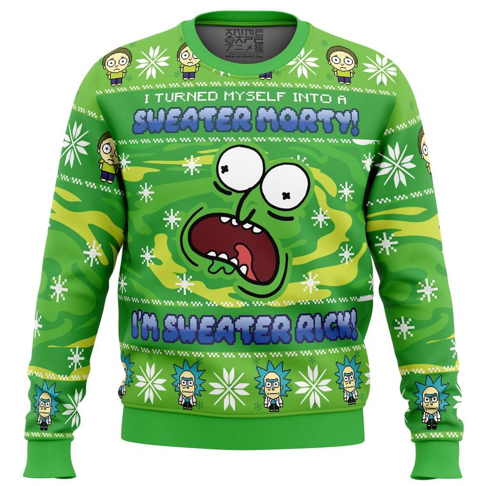 Sweater Rick Rick and Morty Ugly Christmas Sweater Perfect And Unique Gifts For Adults Kids On Christmas