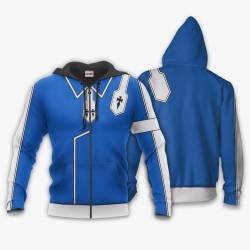 Anime Sword Art Online Eugeo Uniform Costume Hoodie Shirt Anime Zip Jacket Perfect And Unique Gifts For Otaku On Christmas