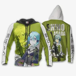 Anime Sword Art Online Shino Asada Anime Hoodie Shirts Perfect And Unique Gifts For Otaku Anime Fans On Christmas