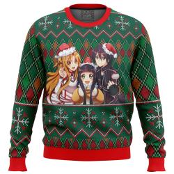 Sword Art Online Ugly Christmas Sweater Perfect And Unique Gifts For Adults Kids On Christmas