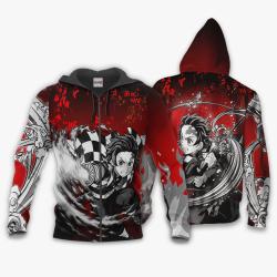 Anime Tanjiro Hoodie Custom Anime Japan Art Perfect And Unique Gifts For Otaku Anime Fans On Christmas