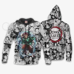 Anime Hoodie Custom Tanjiro Anime Mixed Manga Shirts Perfect And Unique Gifts For Otaku Anime Fans On Christmas