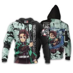 Anime Tanjiro Kamado Hoodie Custom Anime Manga Style Perfect And Unique Gifts For Otaku Anime Fans On Christmas