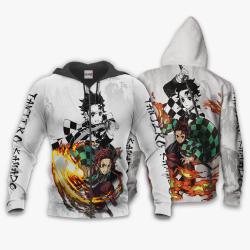 Anime Tanjiro Hoodie Kimetsu Custom Anime Perfect And Unique Gifts For Otaku Anime Fans On Christmas