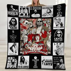 Movie The Big Lebowski Il Grande Classic Movie Fleece Sherpa Blanket Perfect Gifts For Family On Christmas
