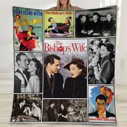 Movie The Bishop_S Wife Vintage 90S Chrismtas Funny Movie Fleece Sherpa Blanket Perfect Gifts For Family On Christmas