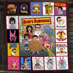 Music The Bob Burgers Characters Quilt Fleece Sherpa Blanket Perfect Gifts For Family On Christmas