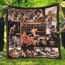 Movie The Bridge On River Kwai 1957 Movies Fleece Sherpa Blanket Perfect Gifts For Family On Christmas