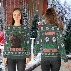 The Child Baby YODA Ugly Christmas Sweater Perfect And Unique Gifts For Adults Kids On Christmas