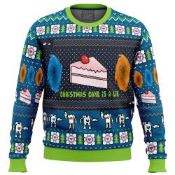 The Christmas Cake Is A Lie Portal 2 Ugly Christmas Sweater Perfect And Unique Gifts For Adults Kids On Christmas