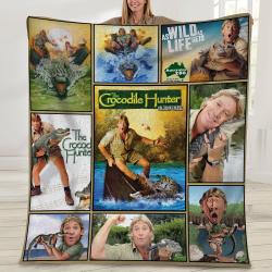 Movie The Crocodile Hunter Steve Irwin TV Show Fleece Sherpa Blanket Perfect Gifts For Family On Christmas