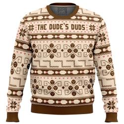 The Dude's Duds The Big Lebowski Ugly Christmas Sweater Perfect And Unique Gifts For Adults Kids On Christmas