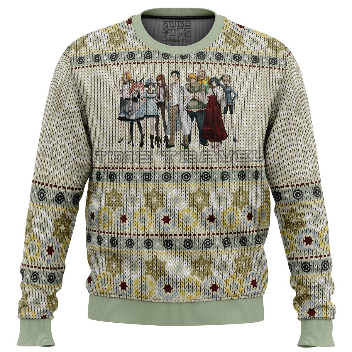 The Elite Team Steins Gate Ugly Christmas Sweater Perfect And Unique Gifts For Adults Kids On Christmas