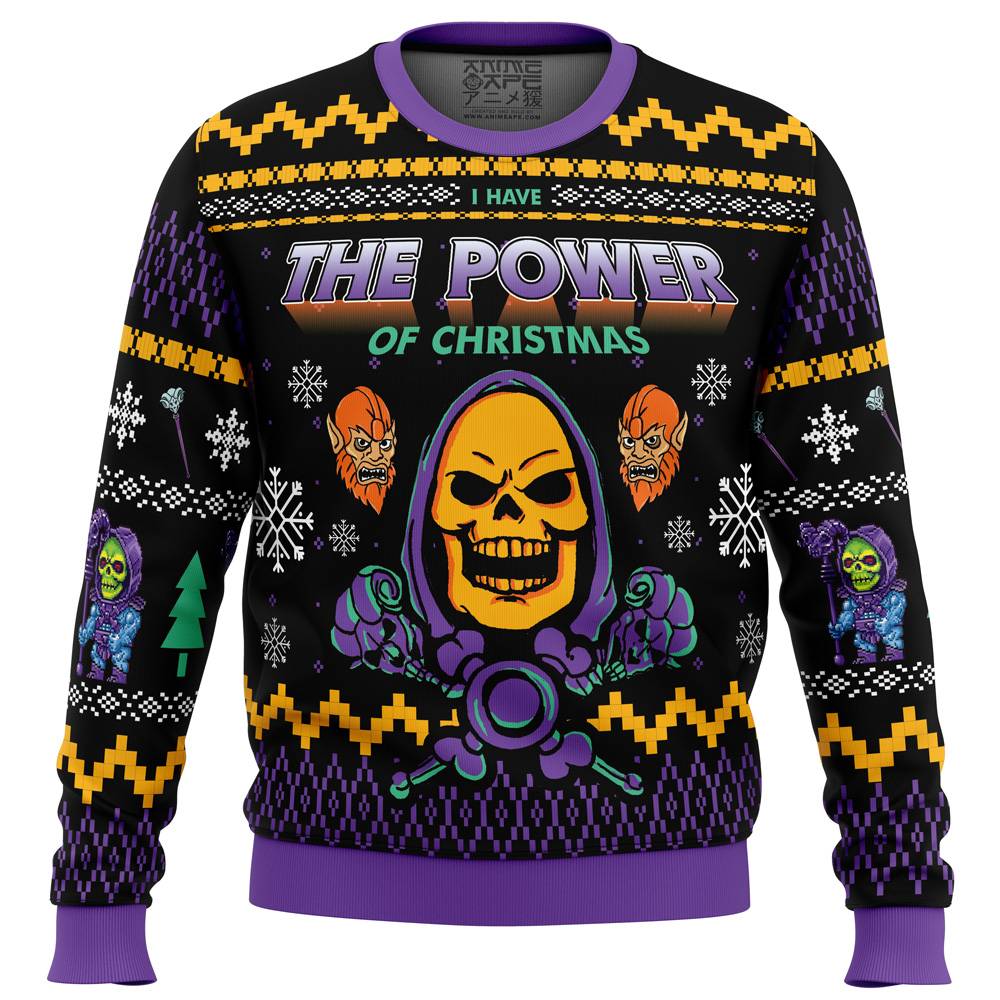 The Evil Power of Christmas He-Man Ugly Christmas Sweater Perfect And Unique Gifts For Adults Kids On Christmas