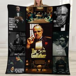 Movie The Godfather Movie Fleece Sherpa Blanket Perfect And Unique Gifts For Family On Christmas