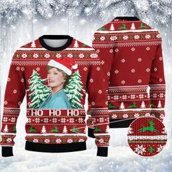 The Golden Girls Blanche Devereaux Christmas Ugly Sweater Perfect And Unique Gifts For Adults Kids On Christmas