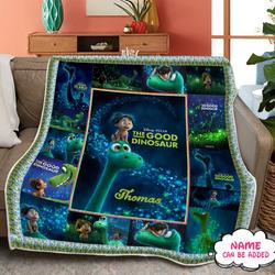 Anime The Good Dinosaur Birthday Kids Quilt Fleece Sherpa Blanket Perfect Gifts For Family On Christmas