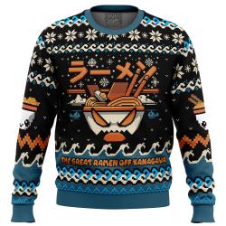 The Great Ramen Off Kanagawa Ramen Ugly Christmas Sweater Perfect And Unique Gifts For Adults Kids On Christmas