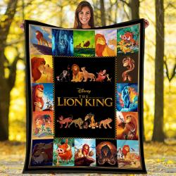 Movie The Lion King 1994 Movies Simba And Nala Quilt Fleece Sherpa Blanket Perfect Gifts For Family On Christmas
