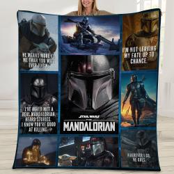 Movie The Mandalorian Star Wars Fleece Sherpa Blanket Perfect And Unique Gifts For Family On Christmas