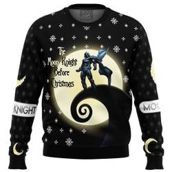 The Moon Knight Before Christmas Ugly Christmas Sweater Perfect And Unique Gifts For Adults Kids On Christmas