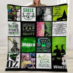 Movie The Musical Wicked Movie Fan Film Fleece Sherpa Blanket Perfect Gifts For Family On Christmas