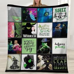 Movie The Musical Wicked Movie Lover Fleece Sherpa Blanket Perfect Gifts For Family On Christmas