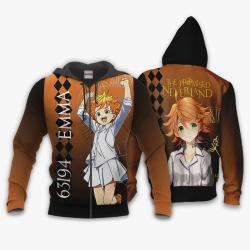 Anime The Promised Neverland Emma Hoodie Anime Shirt Jacket Perfect And Unique Gifts For Otaku Anime Fans On Christmas