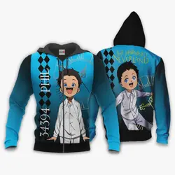 Anime The Promised Neverland Phil Hoodie Anime Shirt Jacket Perfect And Unique Gifts For Otaku Anime Fans On Christmas