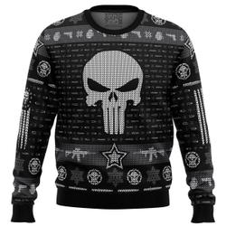 The Punisher Ugly Christmas Sweater Perfect And Unique Gifts For Adults Kids On Christmas Holiday