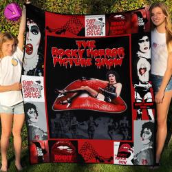 Movie The Rocky Horror Picture Show Halloween Fleece Sherpa Blanket Perfect Gifts For Family On Christmas