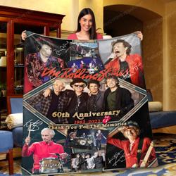 Movie The Rolling Stones Thank You For Memories 60th Anniversary Blanekt Perfect Gifts For Family On Christmas