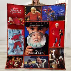 Movie The Santa Clause Vintage 90S Chrismtas Funny Movie Fleece Sherpa Blanket Perfect Gifts For Family On Christmas