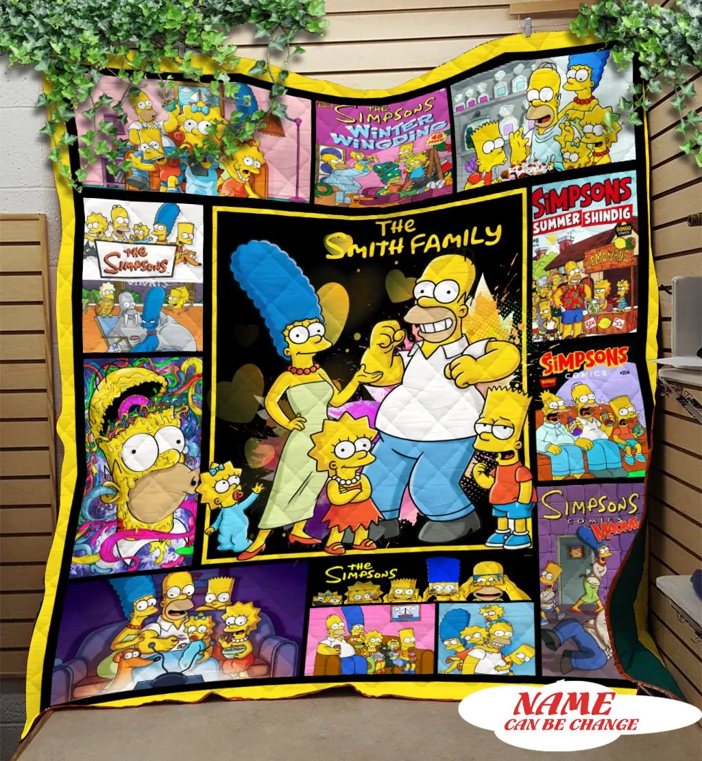 Movie The Simpsons Homer Simpson Quilt Fleece Sherpa Blanket Perfect Gifts For Family On Christmas