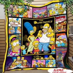 Movie The Simpsons Homer Simpson Quilt Fleece Sherpa Blanket Perfect Gifts For Family On Christmas