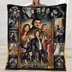 Movie The Three Musketeers Movie Fleece Sherpa Blanket Perfect And Unique Gifts For Family On Christmas