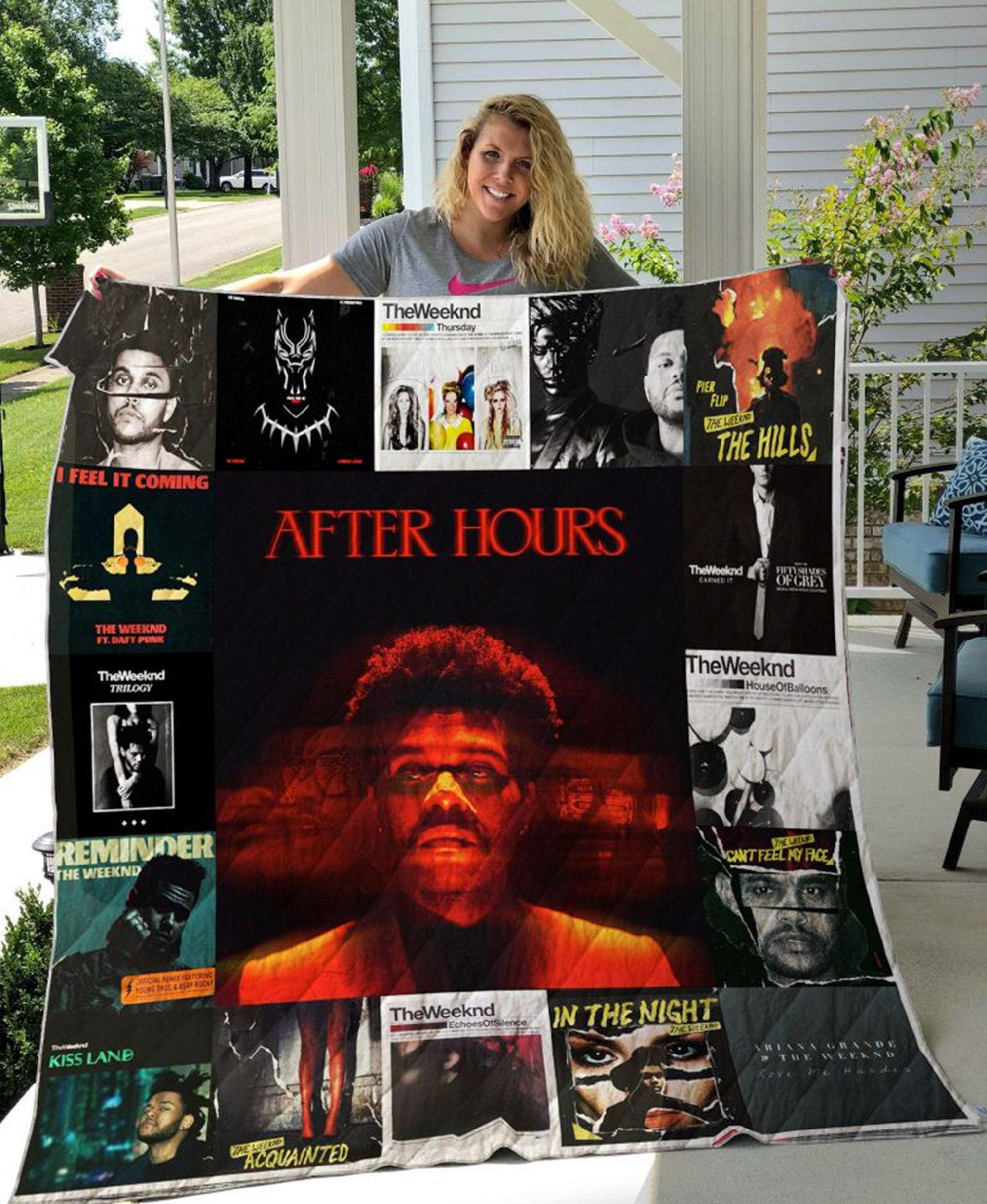Music The Weeknd Albums Cover Fleece Sherpa Blanket Perfect And Unique Gifts For Family On Christmas