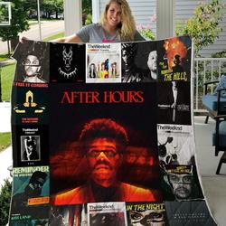Music The Weeknd Albums Cover Fleece Sherpa Blanket Perfect And Unique Gifts For Family On Christmas