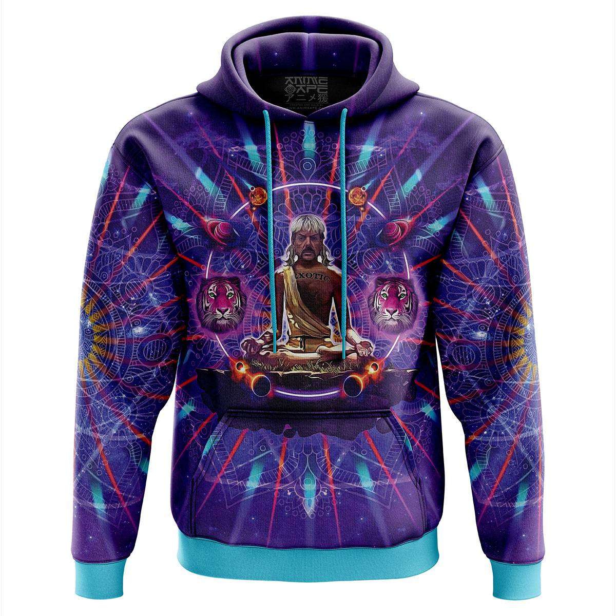 Anime Tiger King Trippy Joe Exotic Astral Meditation Hoodie Perfect And Unique Gifts For Otaku Anime Fans On Christmas