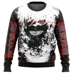 Tokyo Ghoul Kaneki Splatter Ugly Christmas Sweater Perfect And Unique Gifts For Adults Kids On Christmas