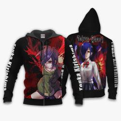 Anime Tokyo Ghoul Touka Kirishima Hoodie Shirt Anime Zip Jacket Perfect And Unique Gifts For Otaku Anime Fans On Christmas