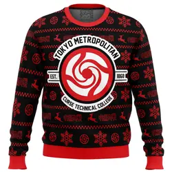 Tokyo Metropolitan Jujutsu Kaisen Ugly Christmas Sweater Perfect And Unique Gifts For Adults Kids On Christmas